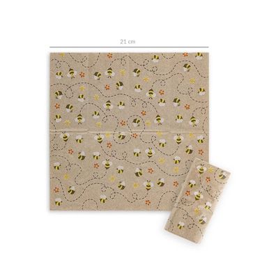 Trendhaus 956774 - Meine Bienen-Freunde - Taschentücher 2-lagig zweilagig Nase