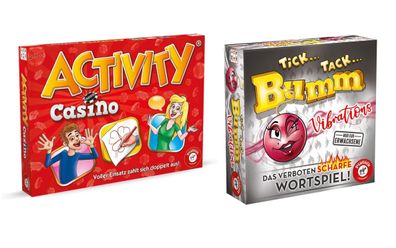 Piatnik Activity Casino + Tick Tack Bumm Vibrations 2er Bundle Partyspiel Set