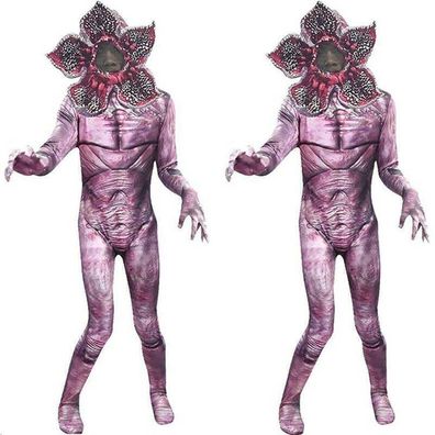Demogorgon Jumpsuit und Maske Kostum Karneval Halloween Kinder Jungen Madchen