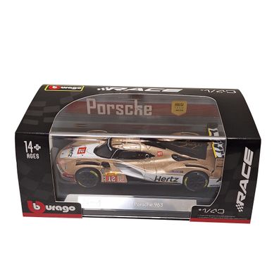 Bburago 18-38317 - Modellauto - Porsche 963 Hertz Team JOTA #12 (Maßstab 1:43)