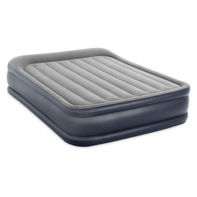 INTEX 64136ND Luftbett DuraBeam DeluxePillow Queen 152x203x42cm + Pumpe & Tasche