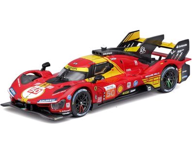 Bburago 18-36316 - Modellauto - Ferrari 499P LMH #50 '24 (Maßstab 1:43) Hardcase