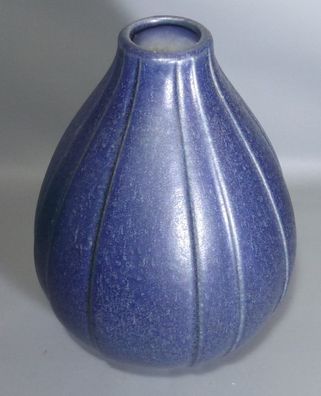 Karlsruher Majolika 8031 bauchige Keramik Vase