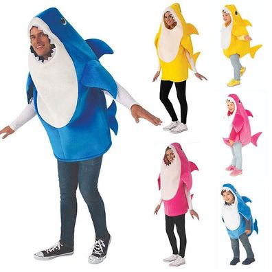 Erwachsene Kinder Niedliche Hai Cosplay Kostume Karneval Tier Verkleidungen