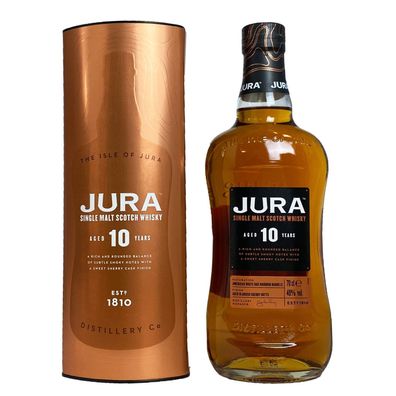 Jura 10 Jahre Single Malt Scotch Whisky, 40% Vol. 0,7 l
