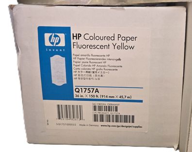 HP Buntpapier Neongelb 100 g/m² - 914 mm x 45,7 m (36 Zoll x 150 Fuß)