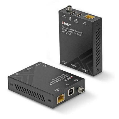 LINDY 70m Cat.6 HDMI 4K60, USB & Audio KVM Extender