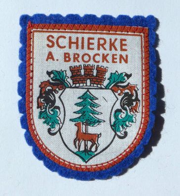 Schierke Brocken Harz Ärmel Aufnäher Abzeichen DDR