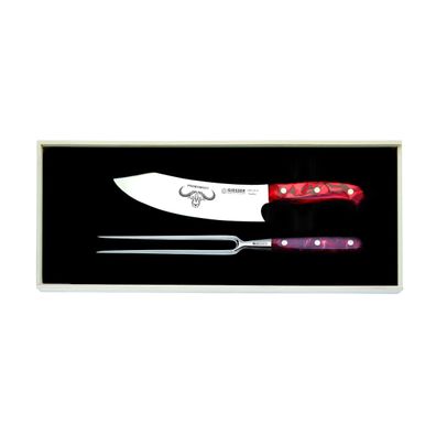 Giesser Küchenmesser Tranchiermesser Premiumcut Tranchierset 2er Red Diamond