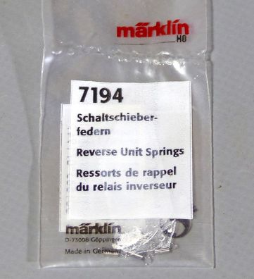 Märklin H0 7194 Schaltschieberfedern 5 Stück Reverse Unit Springs NEU OVP