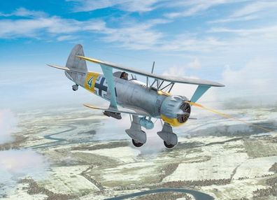 ICM 1:32 32015 Hs 123A-1 (late), WWII German attack aircraft (100% new molds)