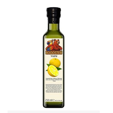 Apsu Boooster Yuzu Würz-Öl 250ml Natives Olivenöl Extra aus Kreta mit Yuzu Frucht