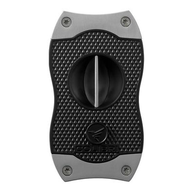 Colibri Zigarrenschneider (Diamond V-Cut / Kerbschnitt) schwarz/chrom