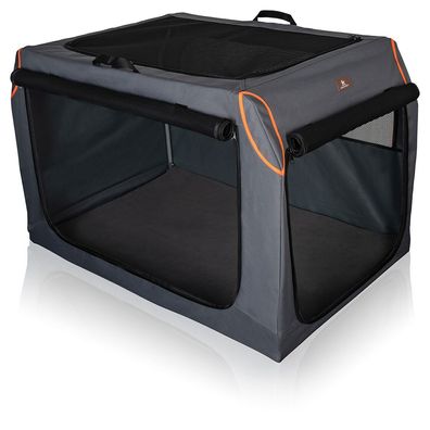 Knuffelwuff faltbare Hundebox Transportbox mit Aluminiumgestell