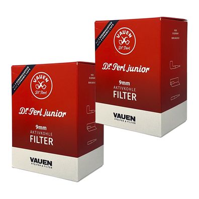 Dr. Perl Junior Aktivkohle Filter / Pfeifenfilter, 9mm, 180 Stück, JUMAX-2 Boxen