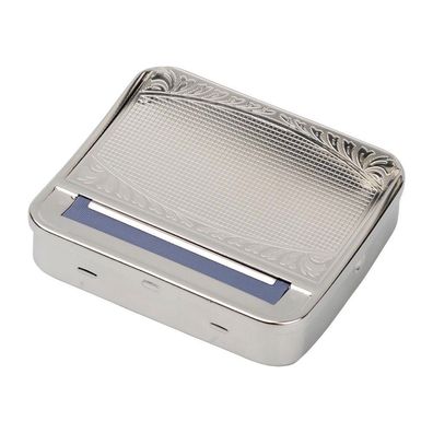 Ciggi Zigarettenwickler mit Tabakbox, Metall, silber