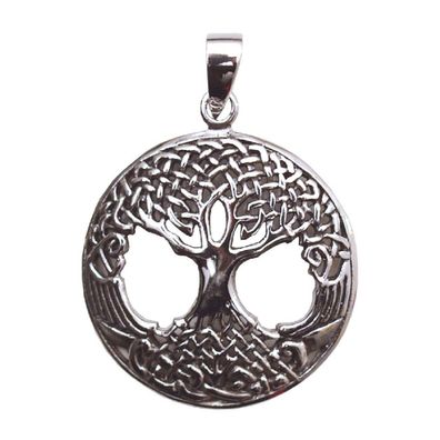 Anhänger Keltischer Lebensbaum 3 cm Silber 925er 4,8 g Symbolschmuck Amulett