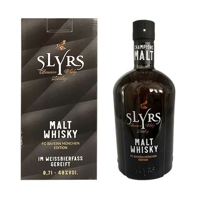 Slyrs Malt Whisky FC Bayern München Edition, 40% Vol. 0,7 l
