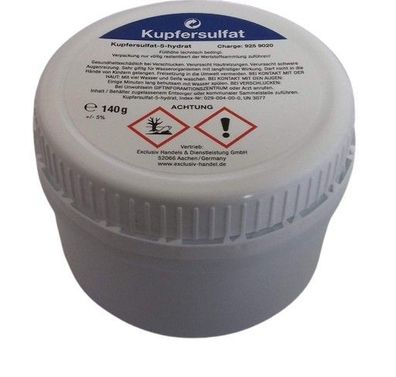 Kupfersulfat ( Kupfervitriol) 140 gr