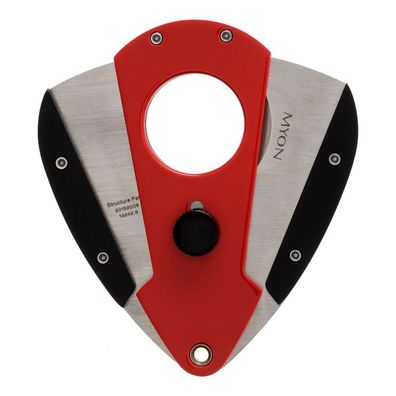 Myon Zigarrenabschneider/ Cutter Butterfly, Metall, Racing-Edition ROT, Ring 50