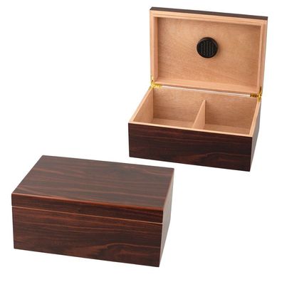 Hauser Humidor im Walnuss Dekor, dunkel für bis zu 50 Zigarren