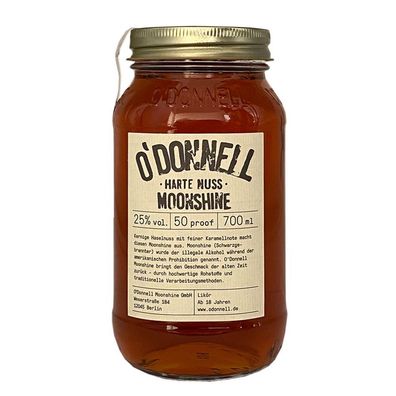 O'Donnell Harte Nuss Moonshine Likö, 25% Vol. 0,7 l