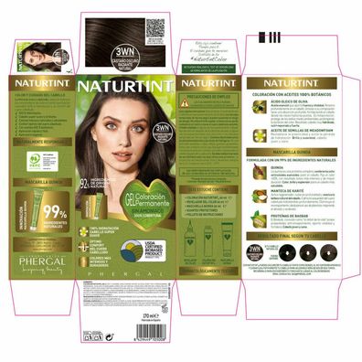 Naturtint ammoniakfreier Farbstoff #3Wn -Natural Radiant Dark Brown 170 ml