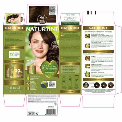 Naturtint ammoniakfreier Farbstoff #4W -Radiant Dark Brown 170 ml