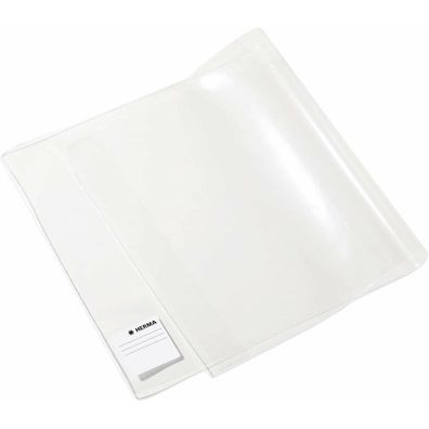 10 HERMA Buchumschläge BASIC transparent 54,0 x 26,5 cm