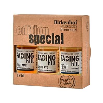 Birkenhof Brennerei Whisky Tasting Set - Fading Hill, 45-46% Vol. - 3 x 50ml