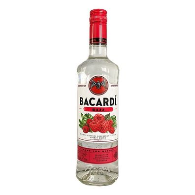 Bacardi Razz, Rum mit Himbeere Aroma, 27% Vol. 0,7 l