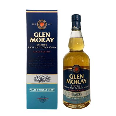 Glen Moray Peated Single Malt Scotch Whisky, 40% Vol. 0,7 l