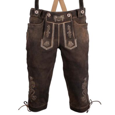 Maddox Kniebund Lederhose Hochberg bisam - Größe: 48