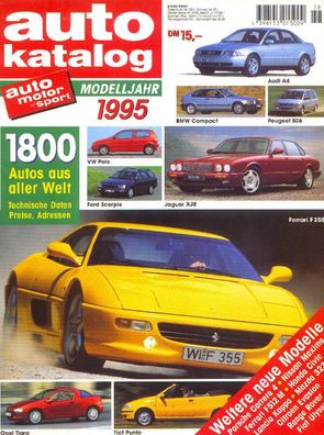 auto katalog Nr. 38 - 1995, 1800 Autos aus aller Welt, Technische Daten, Preise
