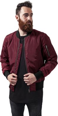 Urban Classics Bomber Jacke 2-Tone Bomber Jacket Burgundy/Black