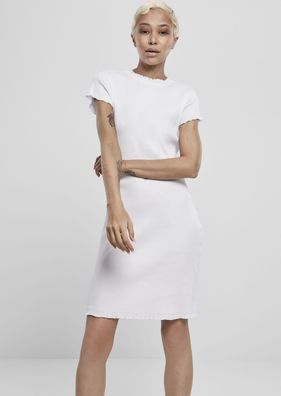 Urban Classics Kleid Ladies Rib Tee Dress White