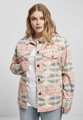 Urban Classics Damen Leichte Jacke Ladies Inka Oversized Shirt Jacket Summerinka