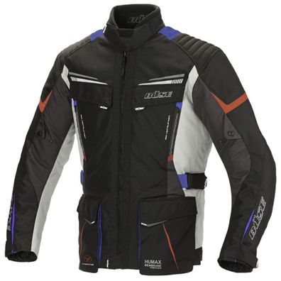Büse Lago Pro Textiljacke Grau/Blau/Rot