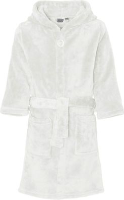 Playshoes Kinder Fleece-Bademantel Uni Natur