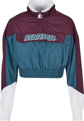 Starter Black Label Damen Jacke Ladies Colorblock Pull Over Jacket Darkviolet/Teal