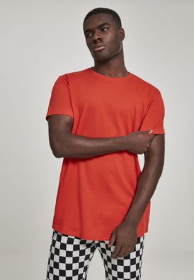 Urban Classics T-Shirt Shaped Long Tee Bloodorange