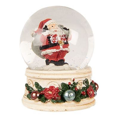 Clayre & Eef Schneekugel Ø 5x6 cm Beige Glas (Gr. Ø 5x6 cm)