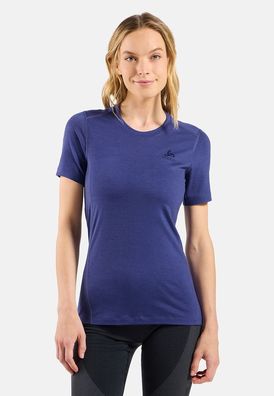 Odlo Damen Tanktop Bl Top Crew Neck S/S Merino 200 111701