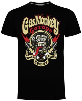 Gas Monkey Garage T-Shirt Sparkplugs Black