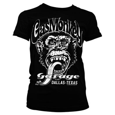 Gas Monkey Garage Female Shirt Dallas, Texas Black