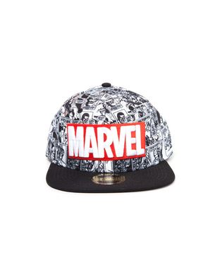 Marvel Comics Retro Cap Classic Red and White Logo Snapback