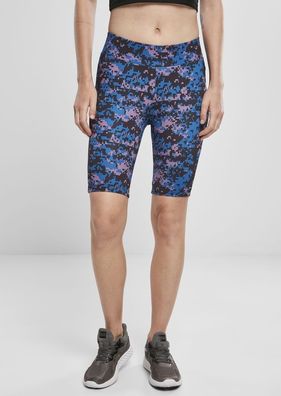 Urban Classics Damen Shorts Ladies High Waist Camo Tech Cycle Shorts Digital