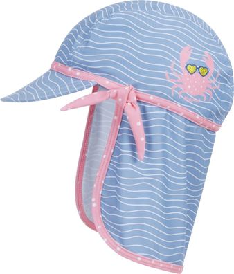 Playshoes Kinder UV-Schutz Mütze Krebs Blau/Pink