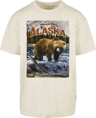 Mister Tee T-Shirt Alaska Vintage Oversize Tee Sand