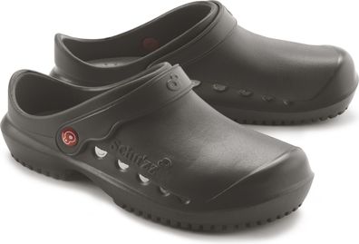 Schu'zz Schuzz Herren Clog Berufsschuhe PROTEC Homme uni Noir anthracite &amp;
